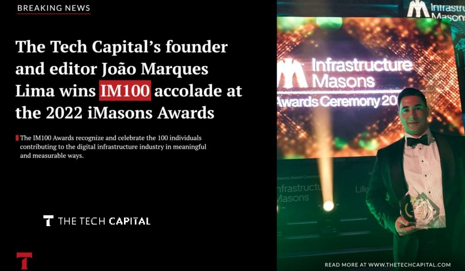 The Tech Capital’s founder and editor João Marques Lima wins accolade at the 2022 iMasons Awards