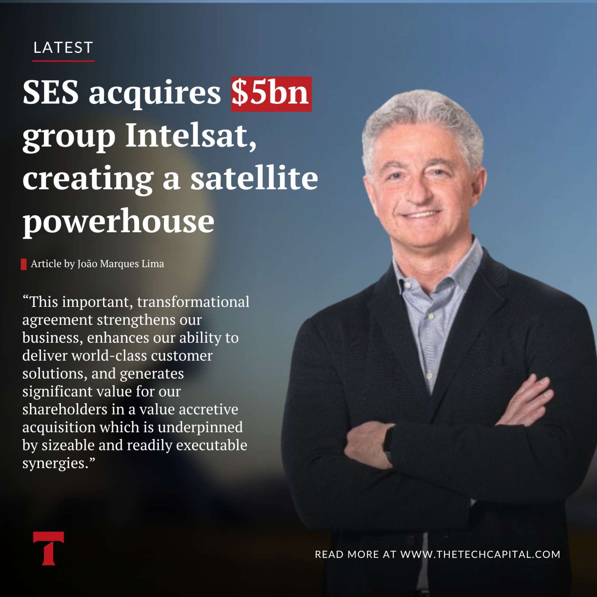 SES acquires $5bn group Intelsat, creating a satellite powerhouse - The ...