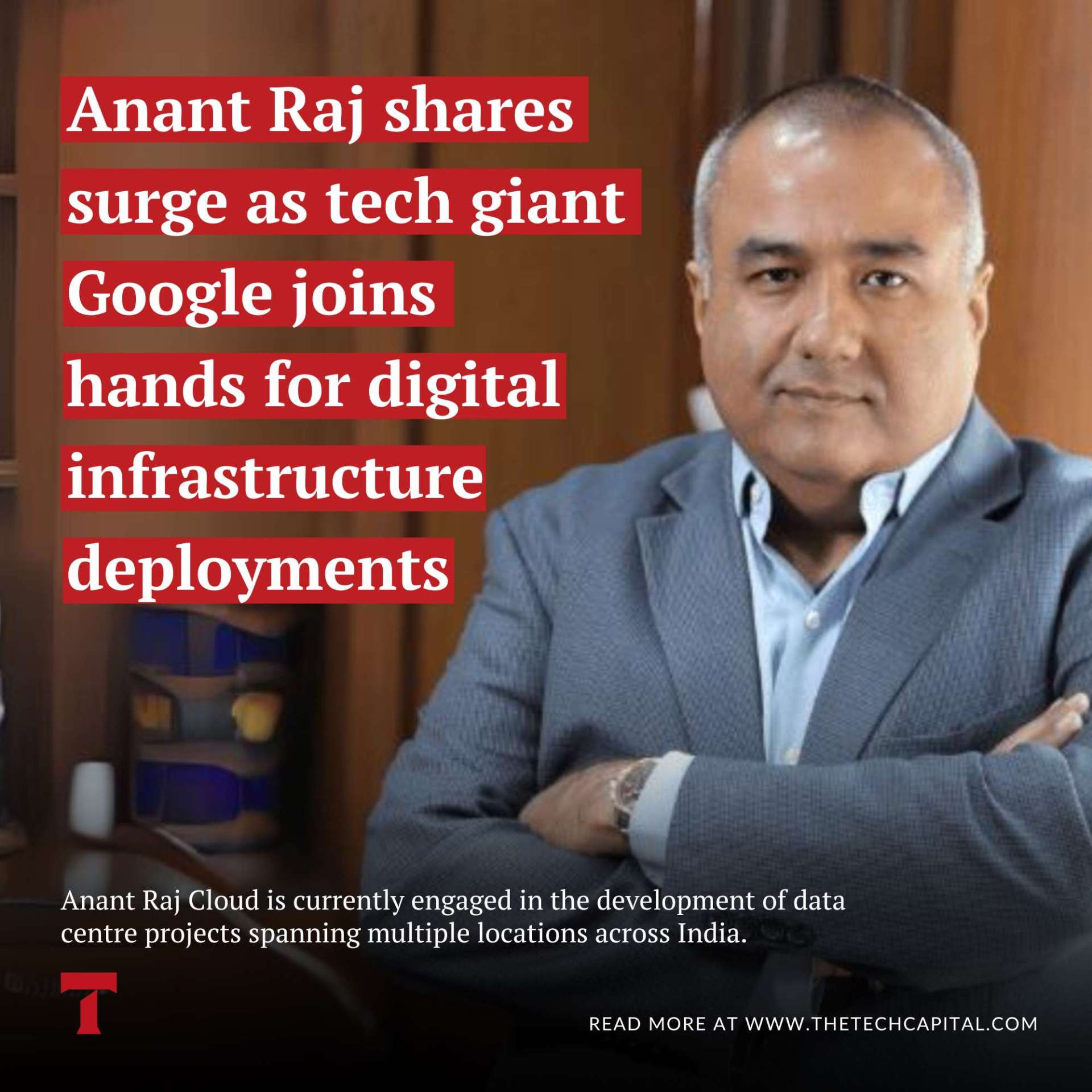 Anant Raj Manesar Anant Raj shares surge as tech giant Google joins hands for digital ...