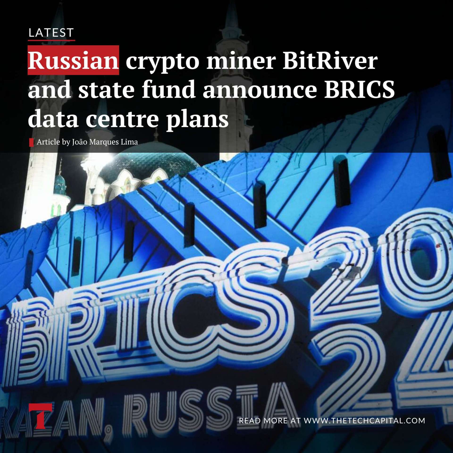 Bitriver Russian crypto miner BitRiver and state fund announce BRICS data centre ...