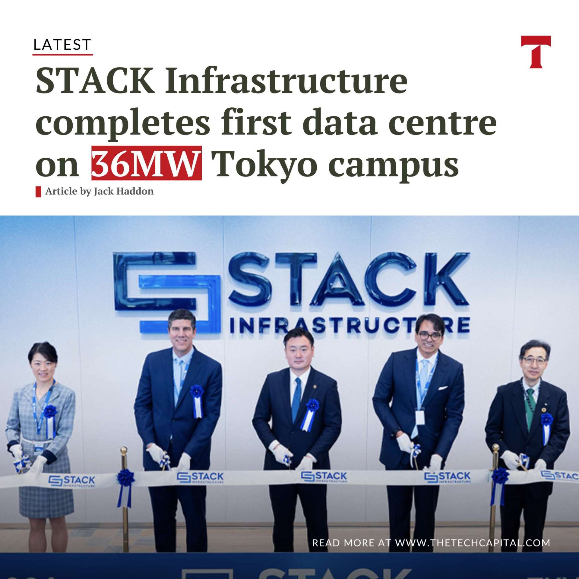 Stack Infrastructure Japan Project STACK completes first data centre on 36MW Tokyo campus