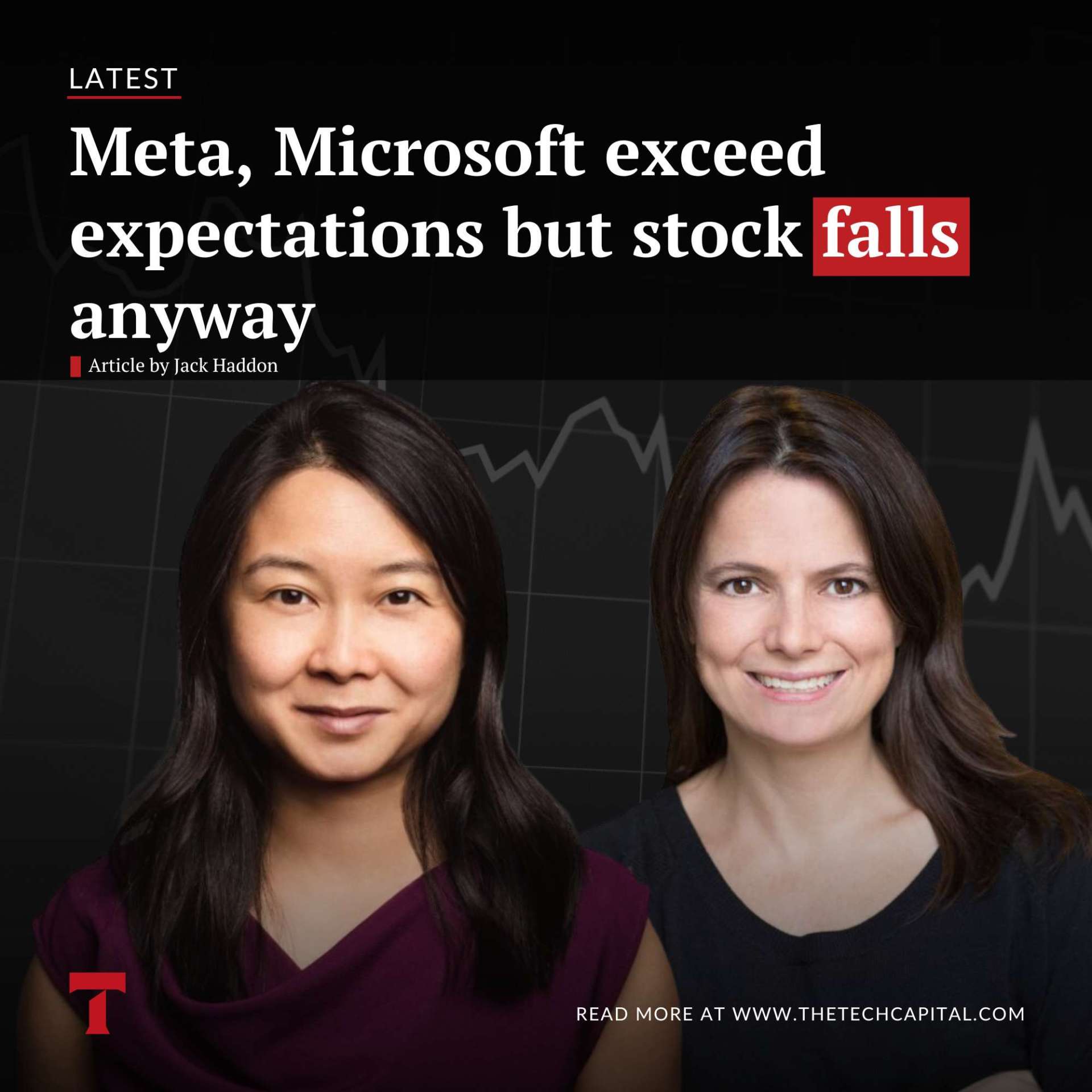 Meta, Microsoft exceed expectations but stock falls anyway - The Tech ...