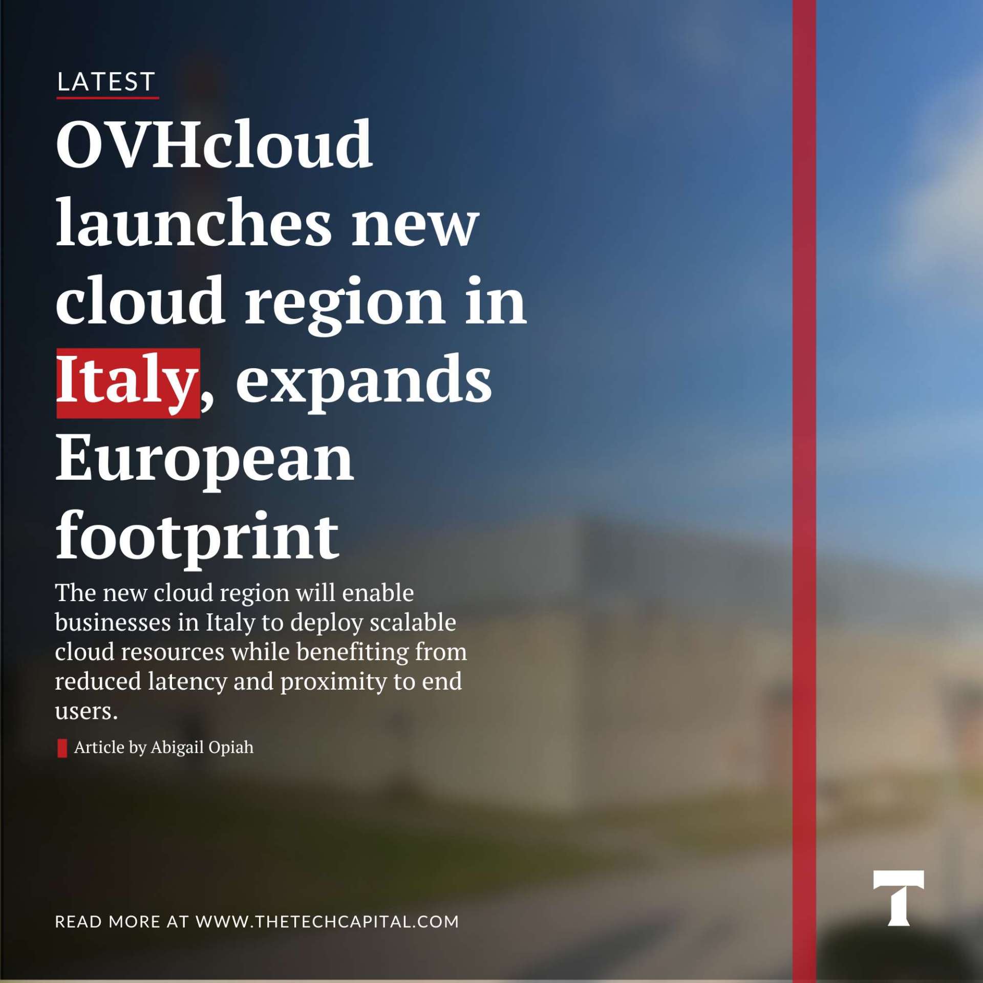 OVHcloud launches new cloud region in Italy, expands European footprint ...