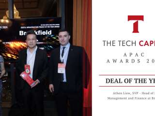 Brookfield Asset Management Wins APAC Deal of the Year at The Tech Capital Awards 2024