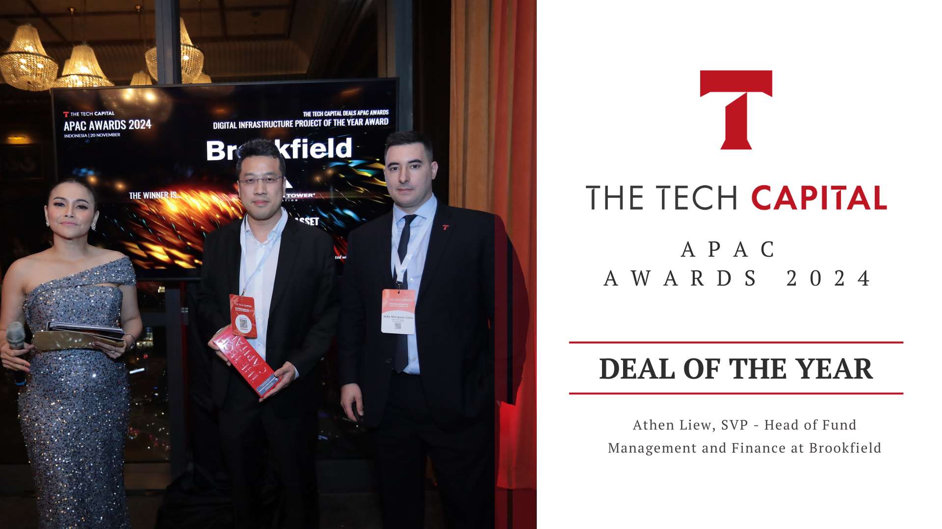 Brookfield Asset Management Wins APAC Deal of the Year at The Tech ...