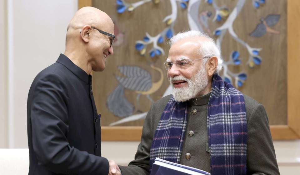 Microsoft deepens India push with $17.5 billion for cloud, data centres, and talent