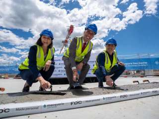 Macquarie tops out $350 million, 47MW data centre in Sydney