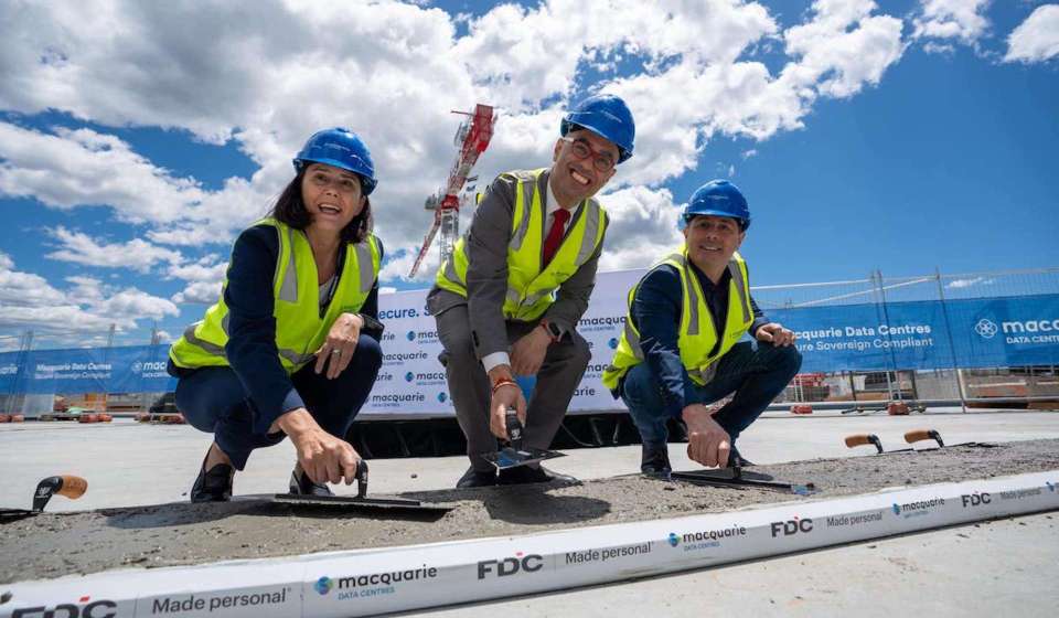 Macquarie tops out $350 million, 47MW data centre in Sydney