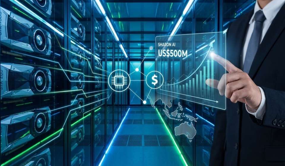 Sharon AI secures up to $500 million debt facility from USD.AI