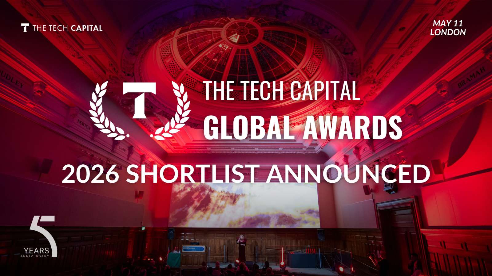 Shortlist announced for The Tech Capital Global Awards 2026