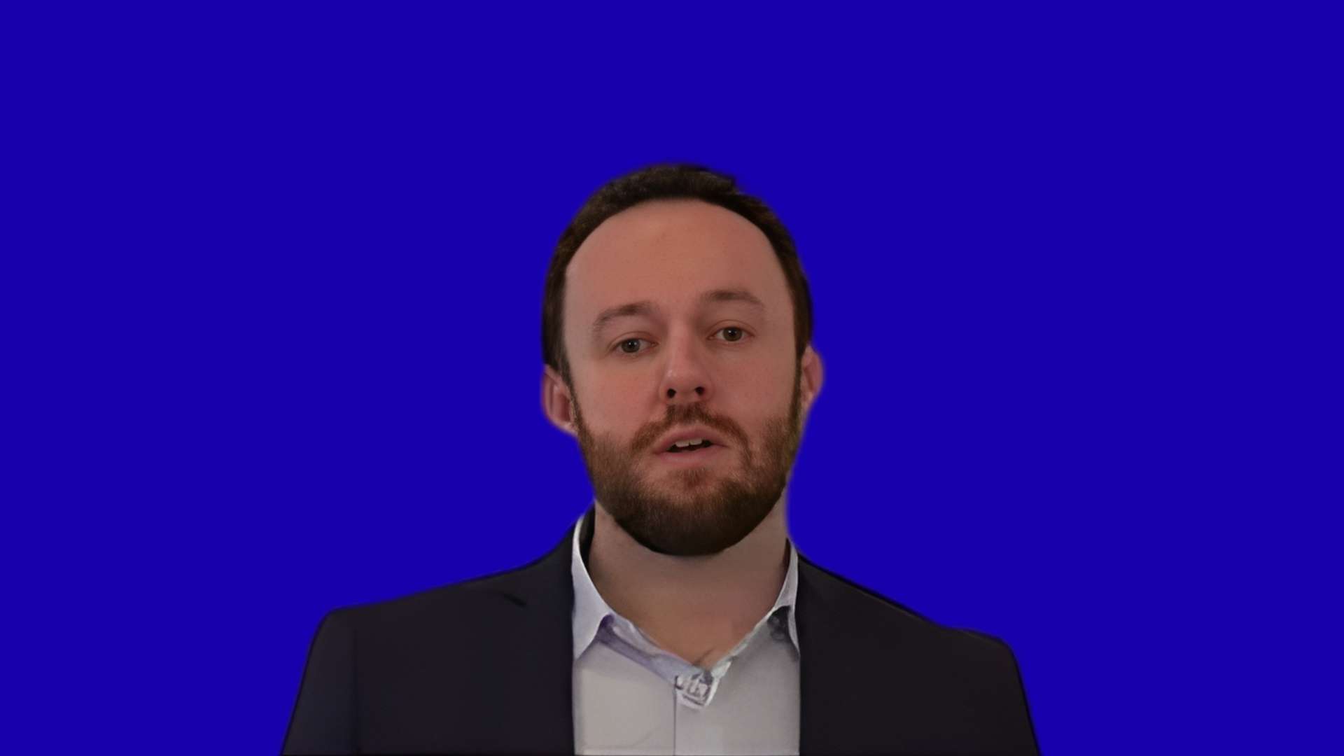 Dave Molley in blue background