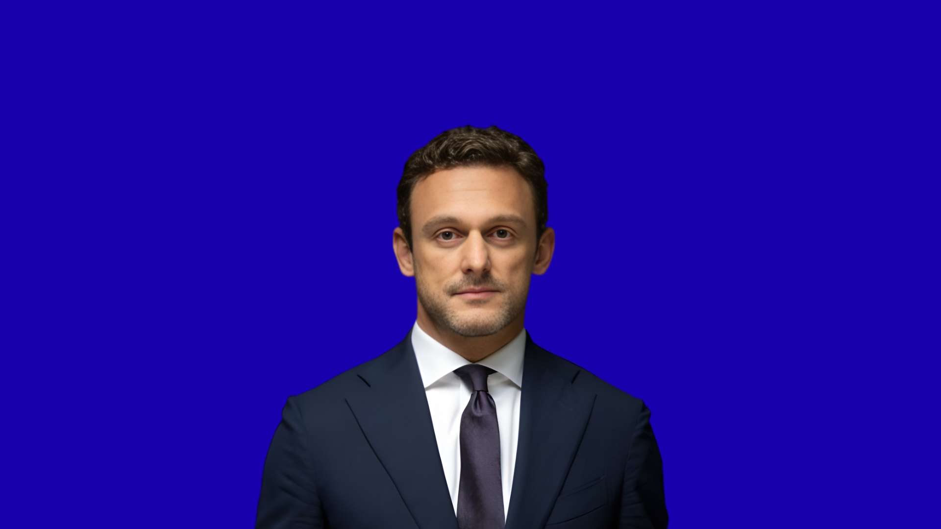 Fabio Cattaneo in blue background
