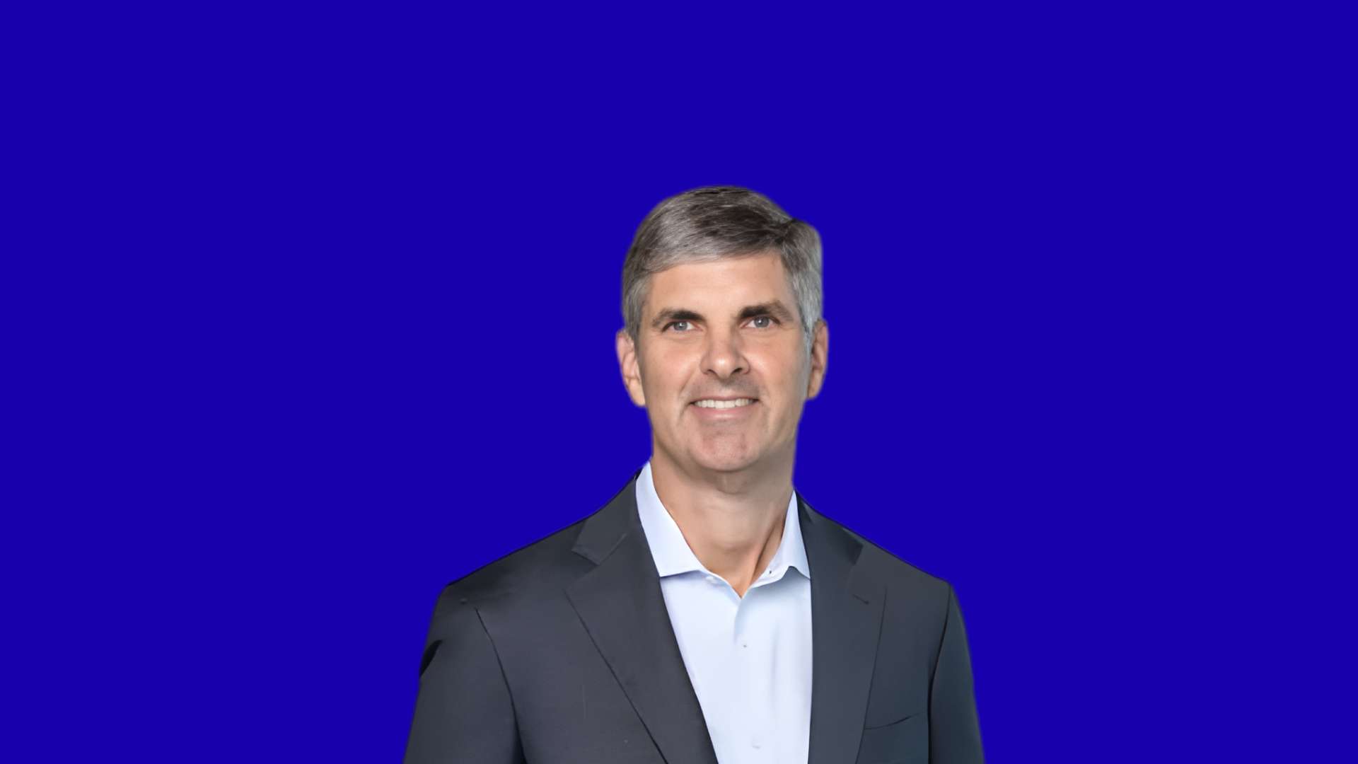 Kevin Ooley in blue background