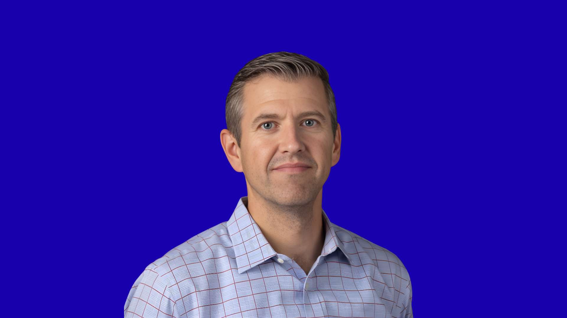 Matt Mercier in blue background