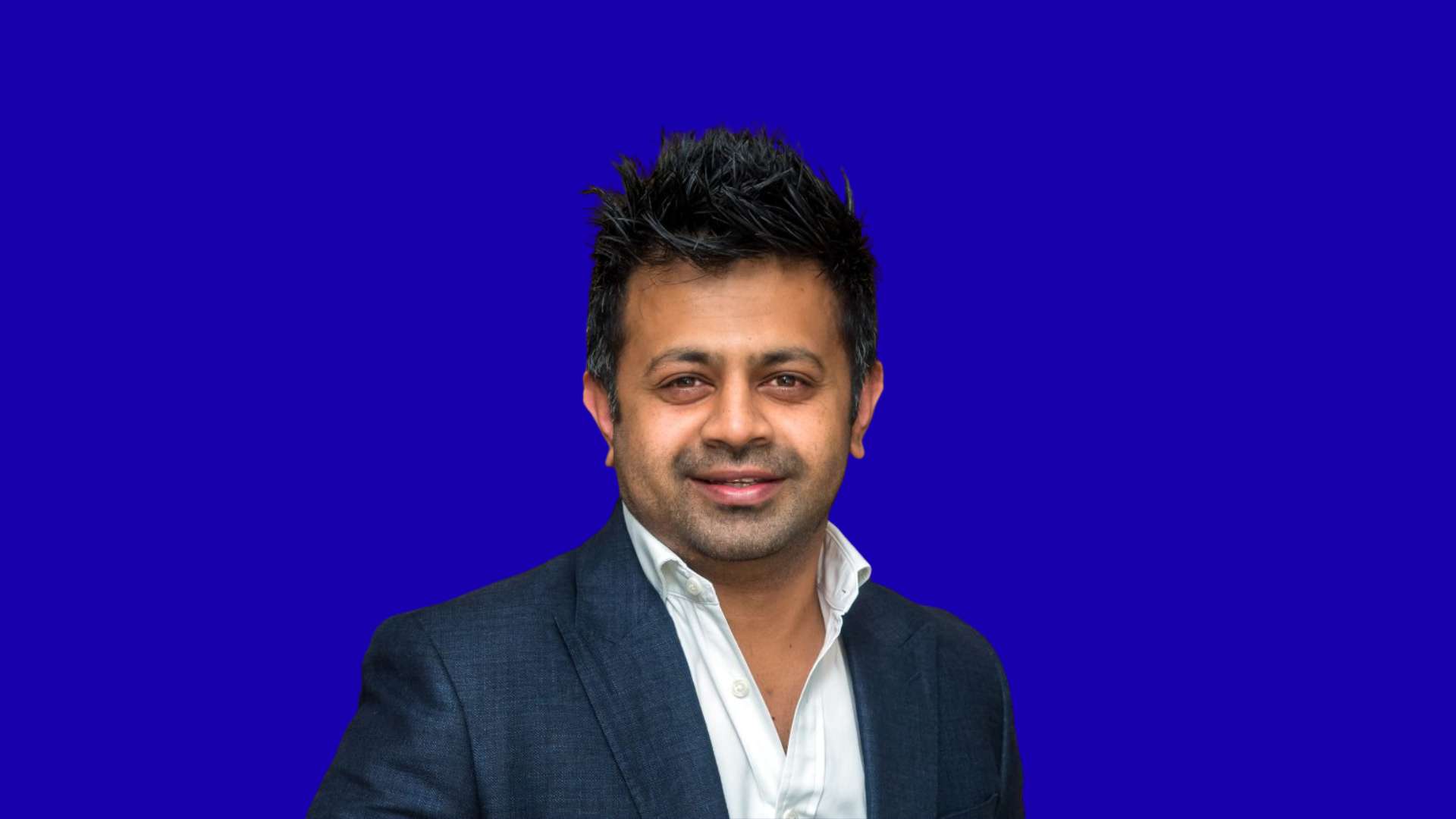 Raj Nana in blue background