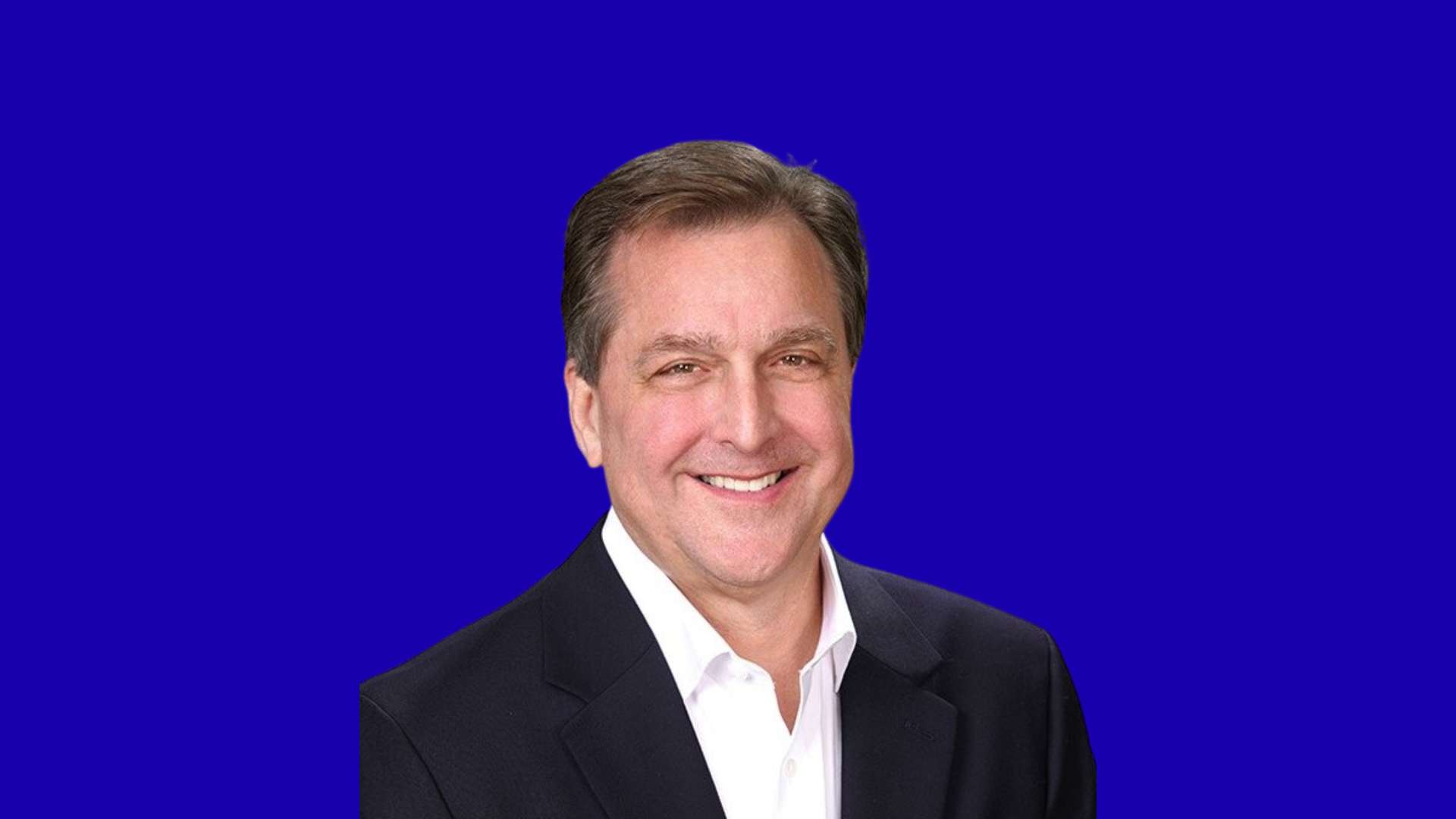 Tom Guard in blue background
