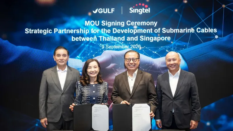 Gulf, Singtel to develop new Thailand-Singapore cable link Editor APAC, The Tech Capital 4 Mins 11 September 2026 | 2:29 am CEST